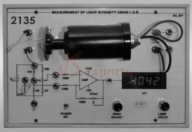 Measurement of Light Intensity by Light Dependent Resistance